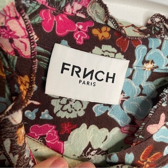 FRNCH Paris Aida Nudie Floral Print Blouse M/L - Picture 10 of 13